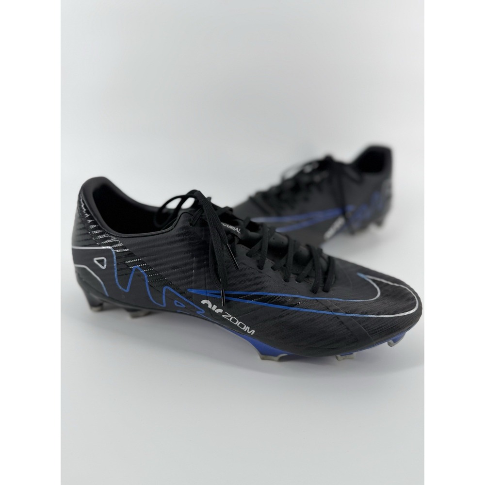 Nike Zoom Vapor 15 Academy FG MG Black Blue New‎ Soccer Cleats Mens Size 11